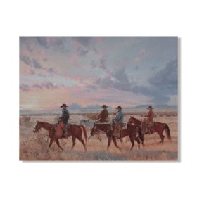 Home Fashion Vintage Cowboy Portrait Oil On Canvas Poster (Option: EPB22046-20x25cm)