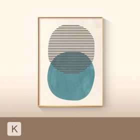 Minimalist Colorful Geometric Poster Printing Canvas Painting (Option: K-15x20cm)