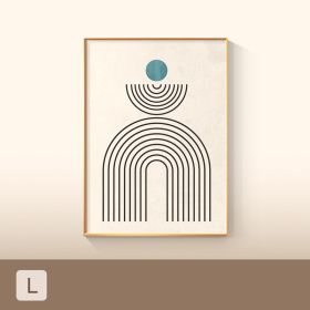 Minimalist Colorful Geometric Poster Printing Canvas Painting (Option: L-70x105cm)