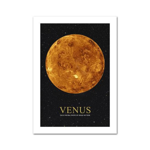 Astronaut Moon Mars Print Fashion Poster Canvas Painting