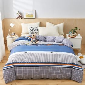 Quilt Cover Single Wholesale Pure Cotton Single Double Student Dormitory Three-piece Set (Option: Fashionable youth-Double Quilt Cover 200X 230cm)
