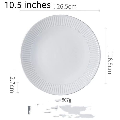 Vintage Ceramic Round Dessert Plate Rice Bowl