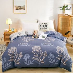 Quilt Cover Single Wholesale Pure Cotton Single Double Student Dormitory Three-piece Set (Option: Seek fragrance-Twin 4piece set180x220)