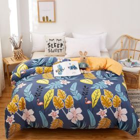 Cotton Single And Double Student Dormitory Three Piece Quilt Cover (Option: ORGANIC PURE Romance-single 3piece set160X210)